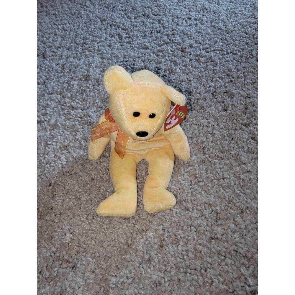 TY Beanie Baby ~ SUNNY e-Beanie Bear #4401 New Retired Yellow